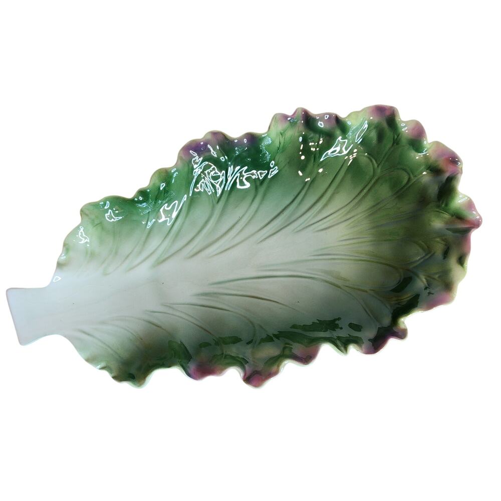 Summit Collection Pottery Lettuce Serving Dish New